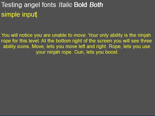 Angel font example